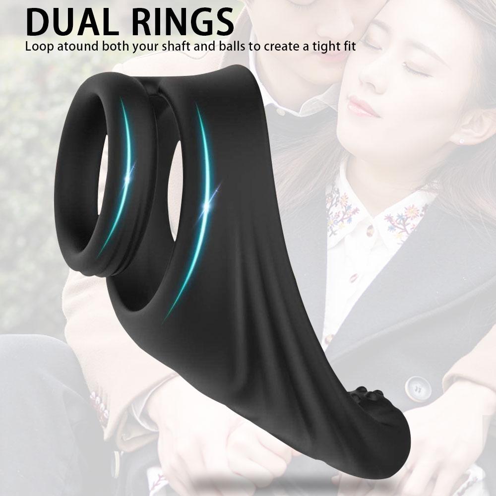 Doppelte Penisringe für Paare, männlicher Masturbator für Männer, Dick-Penis-Ring, erotisches Sexprodukt, Spielzeug-Shop für Männer, keine Vibrator-Massage