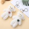 Pair of Bear Plush Fluffy Bear Christmas Birthday Gifts [CALLARON] Keychains, 2-Piece Set, Keyrings, Toys, Kids, Gifts,