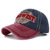New Style Cowboy Color Series Embroidered Waterproof 100% Cotton Baseball Cap for Men Women Simple Solid Color High Quality Big