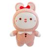 Bunny Cute Cartoon Plush Toy Bow  Adorable Stuffed Doll Girls Gift Birthday