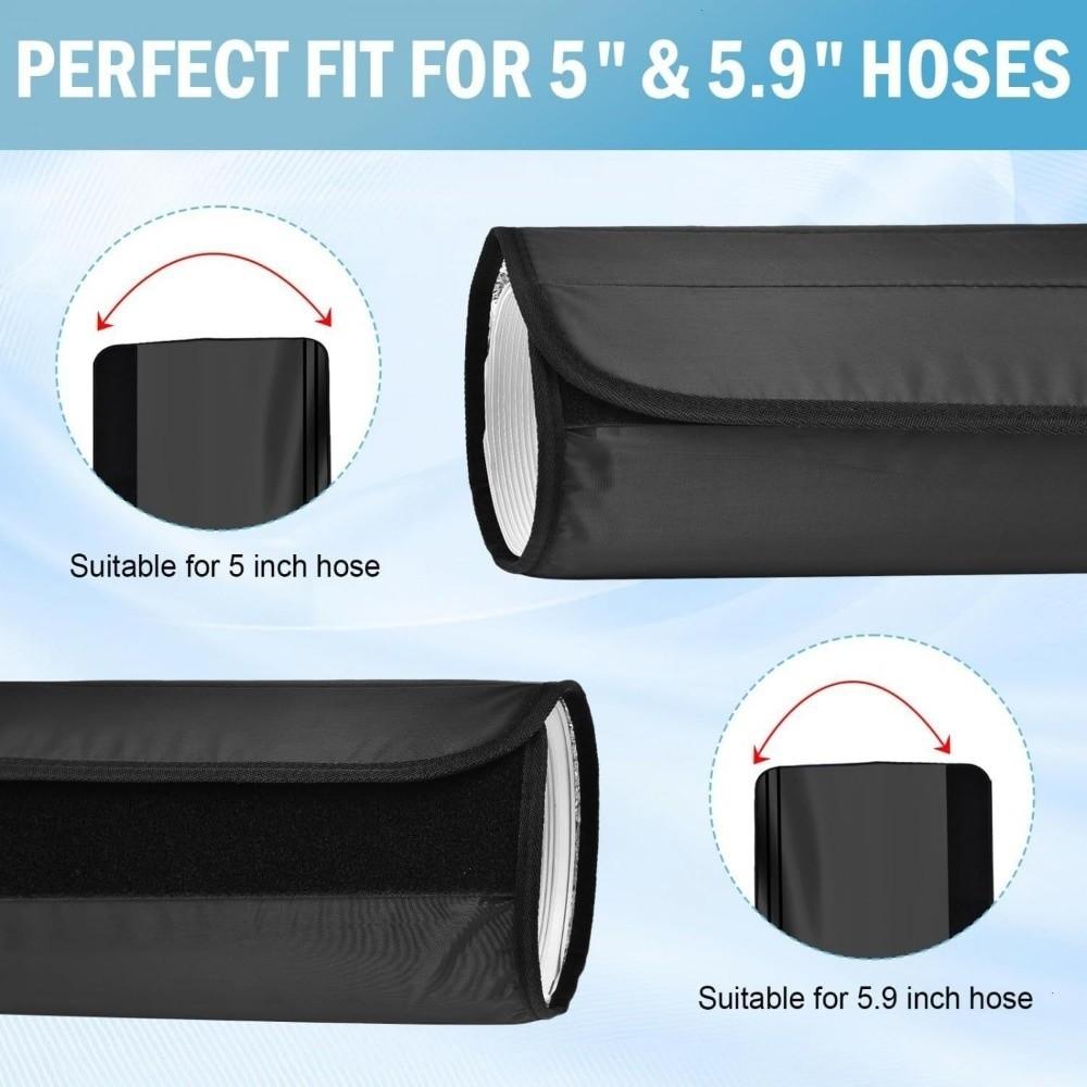 with 3 Straps Insulated Hoses Duct Cover Waterproof Air Conditioner Insulation Wrap Household
