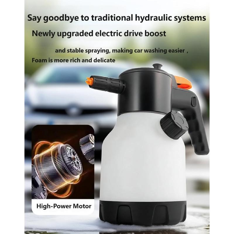 Electric Liquid Applicator For Car Washing And Home Cleaning With 2600mAh Battery And 1.7L Capacity
