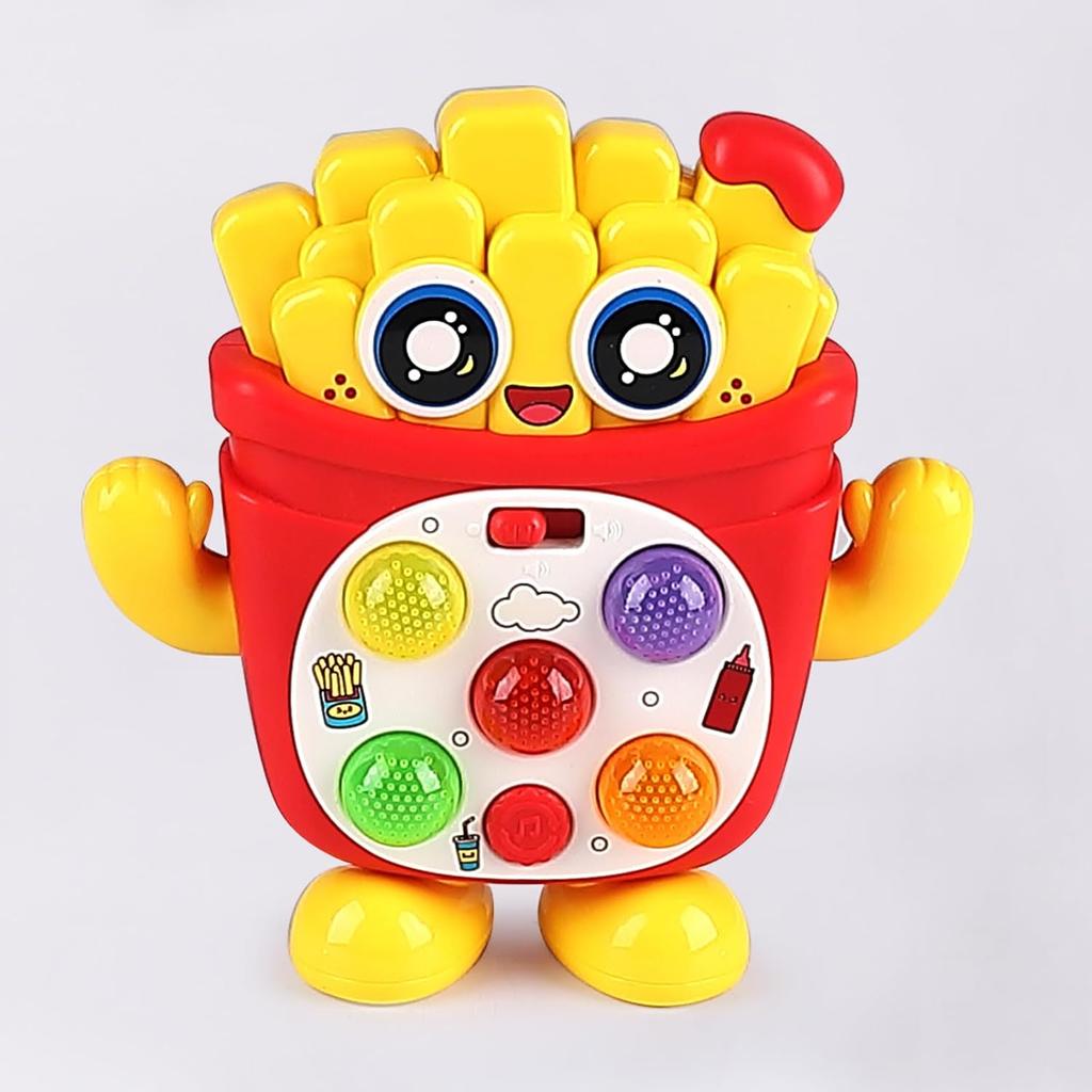 Hamburger Fries Music Toy, Baby Interactive Game,Travel Portable, Interactive Play,18+ Months, Gift Package