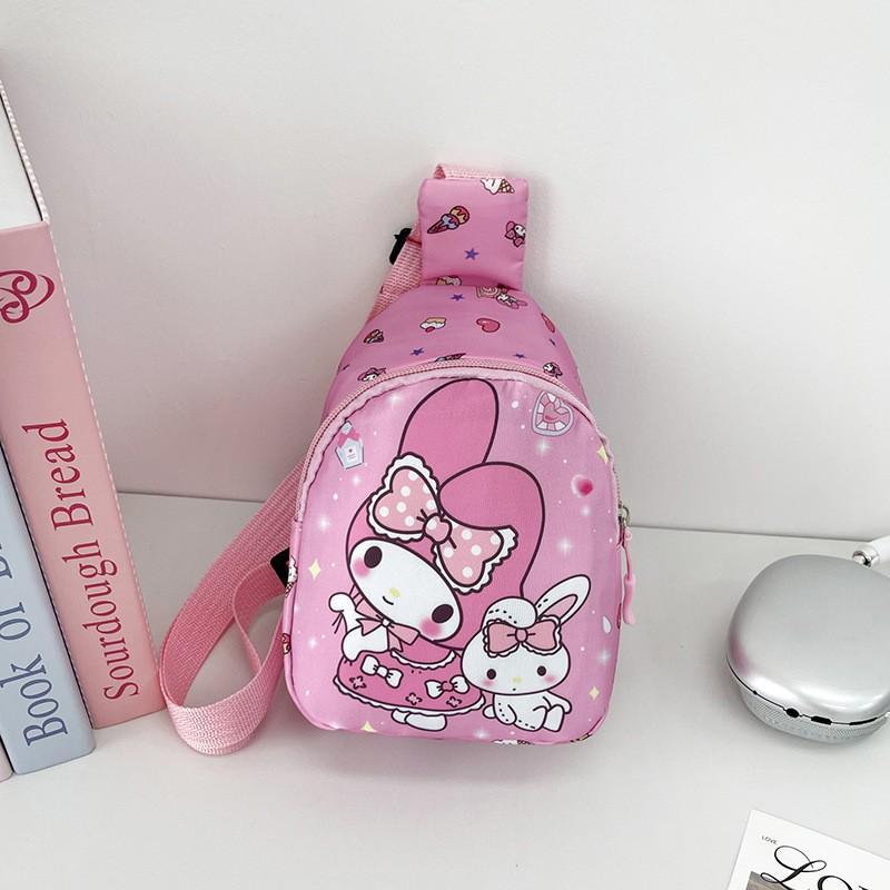 Cute Cartoon Children's Backpack: Trendy Casual Small Bag for Kindergarten Girls - Crossbody or Chest Style