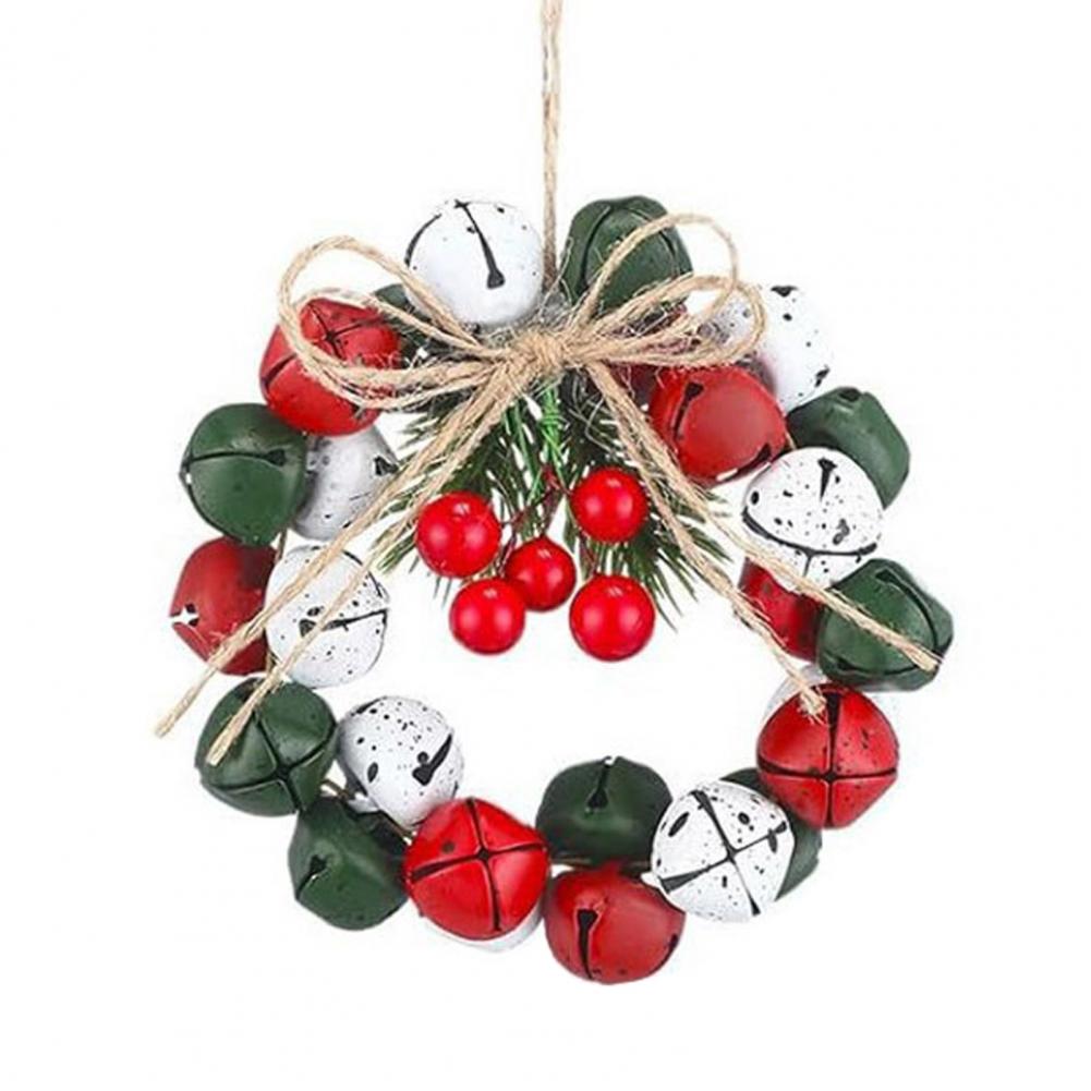 Exquisite Christmas Decor Holiday Wreath Festive Bell Wreath Bowknot Christmas Decoration Set for Seasonal Home for Christmas