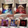 Classic Fantasy Anime FFullmetal Alchemist Cushion Cover Pillowcase Short Plush Invisible Zipper Room Sofa Cushion Cover