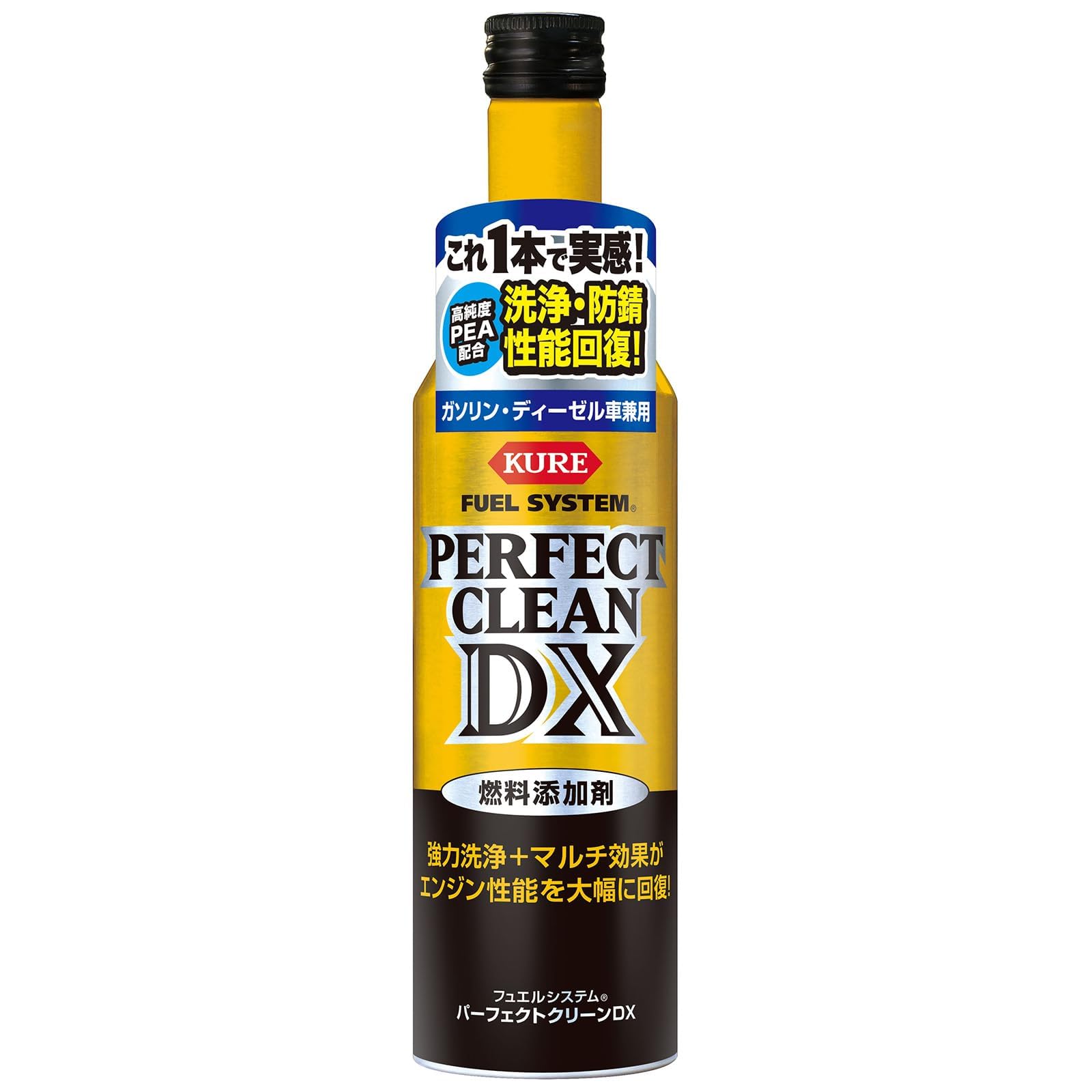 

KURE Fuel System Perfect Clean DX Fuel Additive for Gasoline and Diesel 2118 (Kure Industries) Vehicles, 300ml,