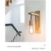 Vintage Hemp Rope Wood Wall Lamp AC110V 220V Retro Bedside Sconce Wall Light Bedroom Hallway Room For Home Decor Indoor