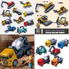Kids Bulldozer Forklift Crane Construction Vehicle Model With Inertial Drive For Play And Collection