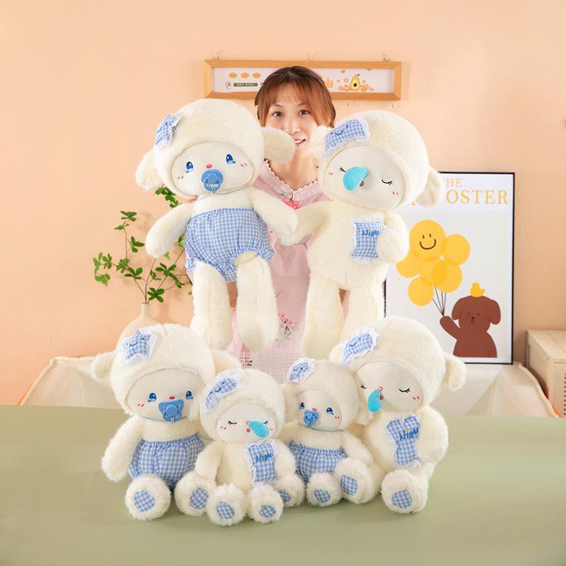 Creative Children's Soothing Doll Lamb Doll with Soothing Girl Birthday Gift Plush Toy Throwing Baby