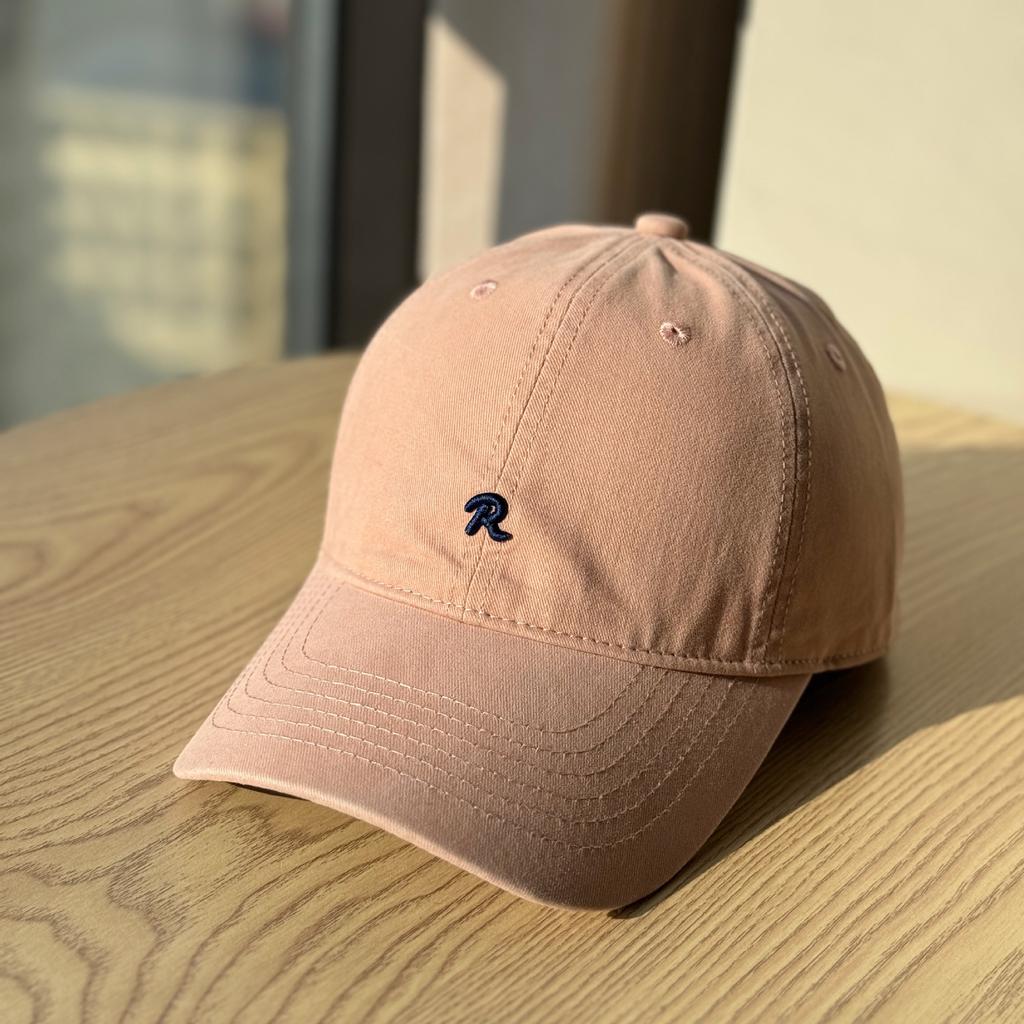 New high-quality vintage R Letter logo embroidered spring/summer thin cotton soft-top baseball cap, sun protection duckbill cap