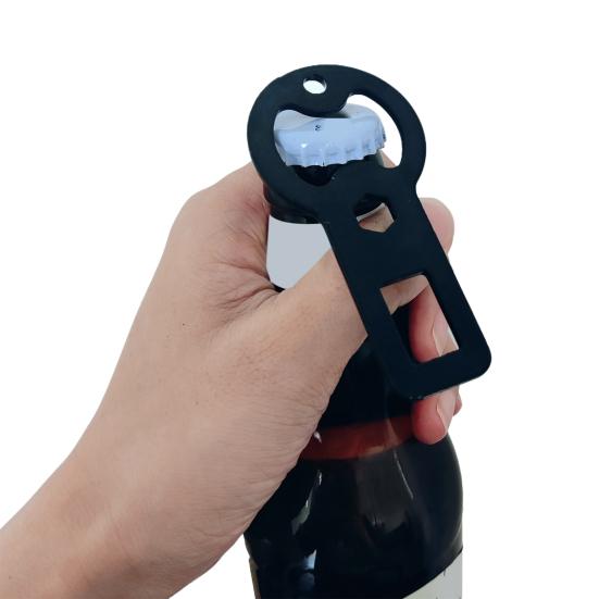 2 Pcs Metal Bottle Opener Beer Soda Bottle Opener with Rope Portable Multifunctional Keychain Bottle Opener Gift for Outdoor Enthusiasts