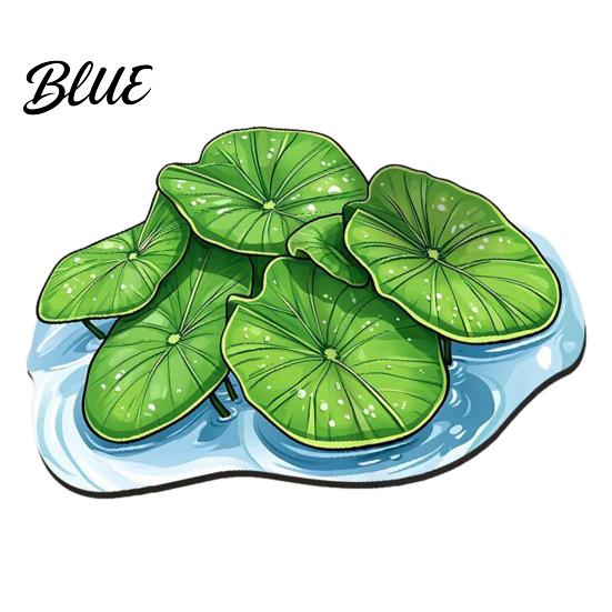 Green Leaf Floor to Clean Irregular Shaped 3D Rug Mat Realistic Anti Easy Slip Doormat