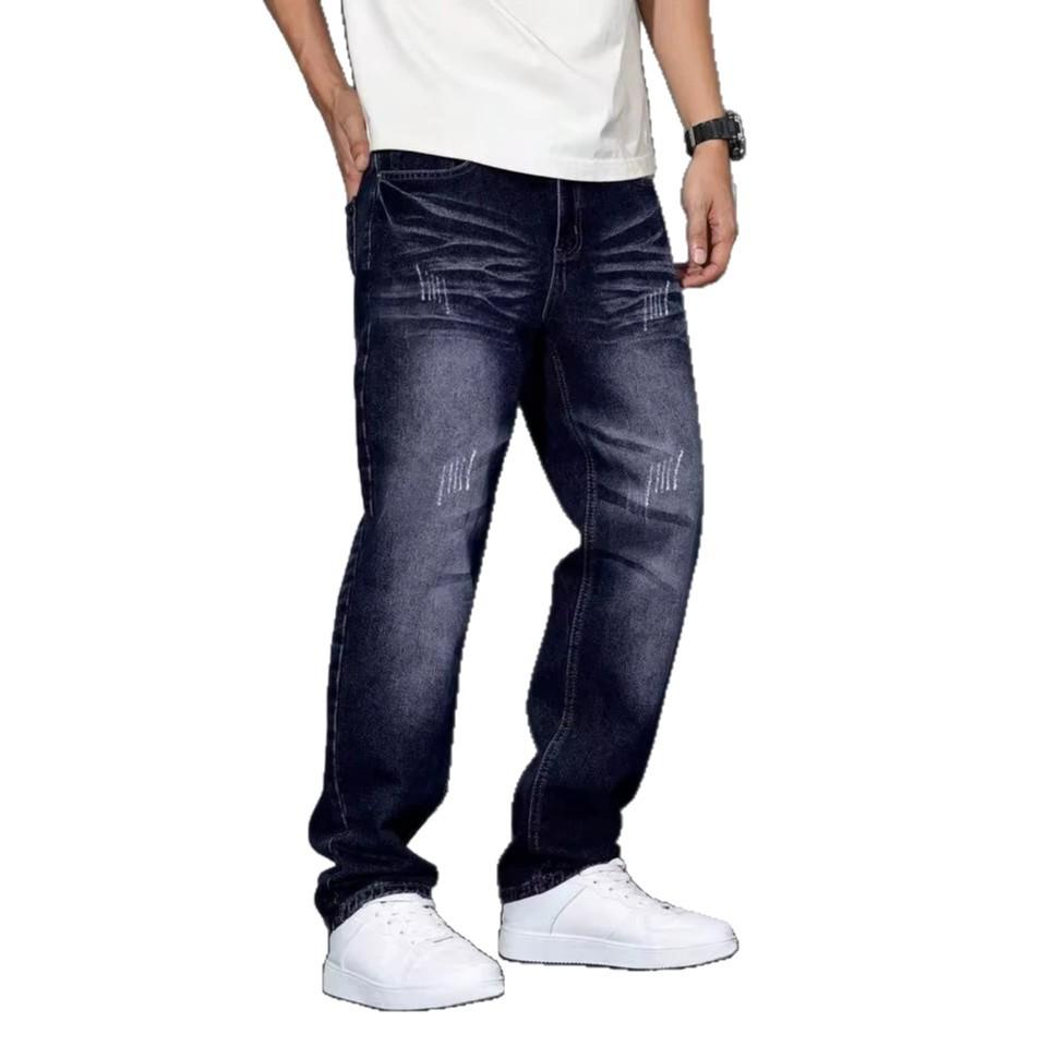 2026 summer men's jeans slim-fitting small straight pants men's elastic trend youth long pants