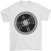 Thor Hammer in a Viking Circle Black Print Mens T-Shirt 100% Cotton
