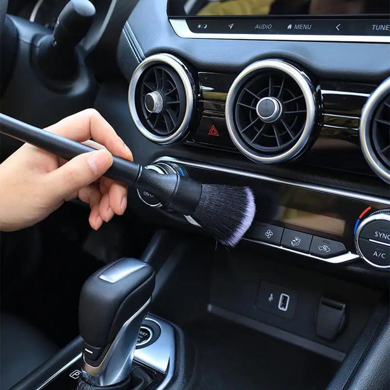 Ultrajemný detailingový kartáč Měkký kartáč na detaily interiéru auta se syntetickými štětinami Kartáč na prach na palubní desku auta Nástroje na čištění auta