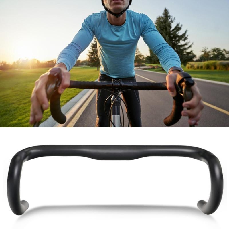 Light Weight Carbon Fiber Road Bike Handlebar Replacement 31.8mm Drop Bar Bent Handlebar Cycling Bicycles Accessories
