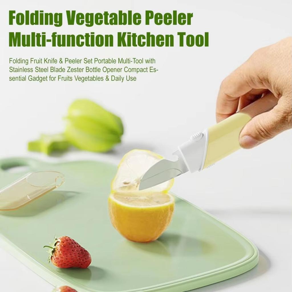 -in-1 Multifunctional Fruit Knife Peeler Bottle Opener Eye Digging Portable Fruit Tool