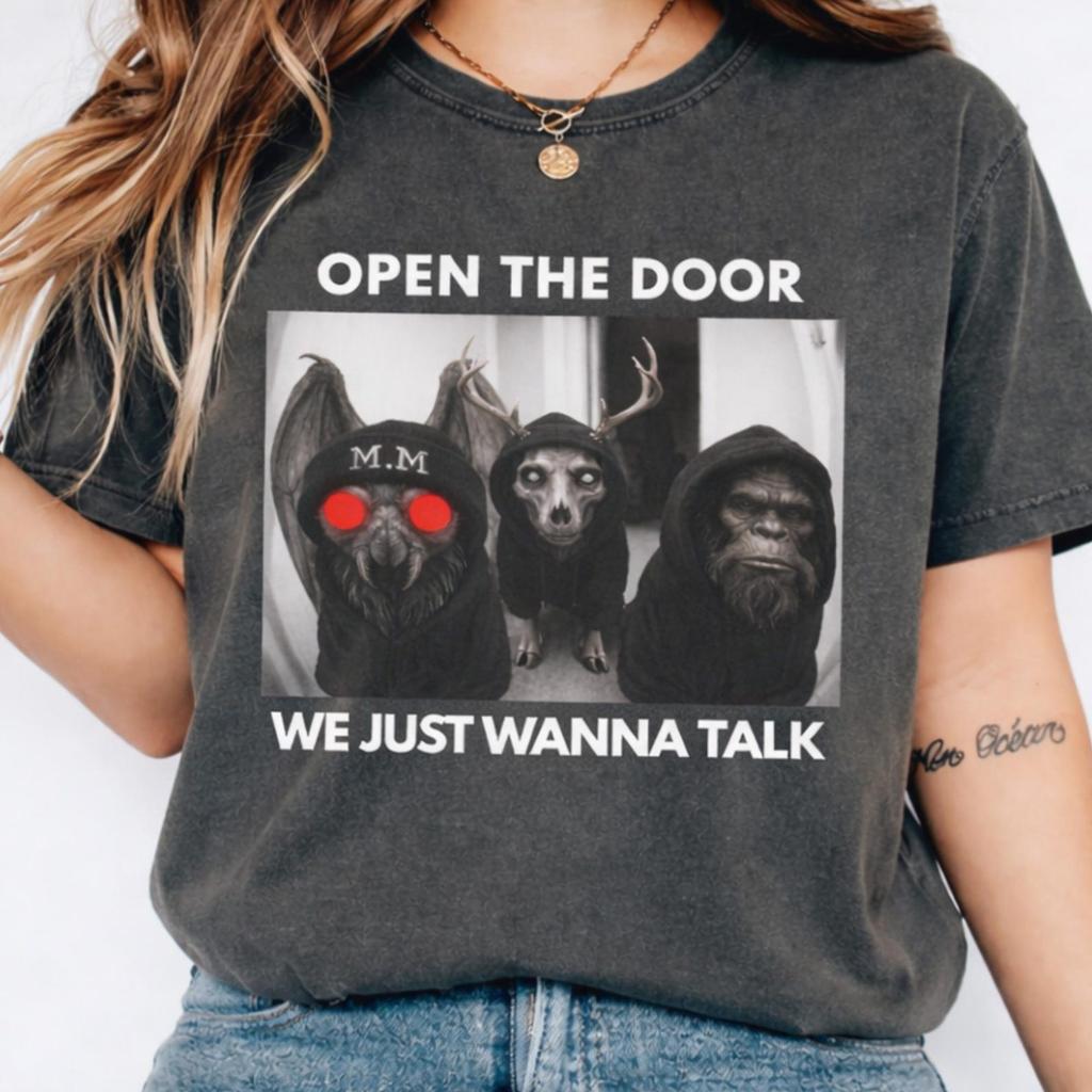 Mothman Comfort Colors Shirt, Bigfoot Tee, Cryptid Shirt, Meme Tshirt