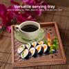 Traditional Wooden Tea Plate Coffee Fruits Snacks Serving Tray Dish for Home Restaurant