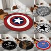  Disney Captain America Circular Mat Living Room Sofa Carpet Tea Table Bedroom Bedside Enter Door Rug Fashion Home Dcor