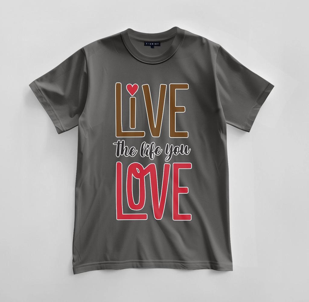 Custom Live the Life You Love T-shirt Design Unisex Jersey Short Sleeve Tee