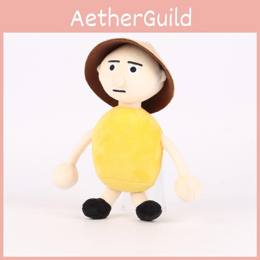 New Multiplayer Platform Golf Plush Toy Figure Cartoon Character Pp Cotton Short Plush Customized Yellow 25cm 0.09kg