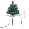 VidaXL Arbres d'Allée de Noël 6 pcs avec LED Multicolores Décoration de Noël Ornement de Vacances Décoration de Fête Jardin 344659