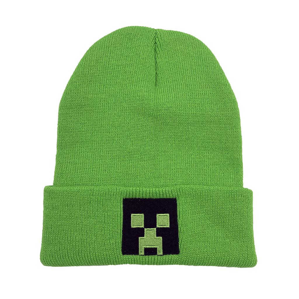 Minecraft Embroidered Knit Beanie With Windproof Breathable Material For Winter Wear