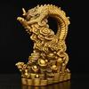 Feng Shui Copper Animal Dragon Ornaments Treasure Dragon Zodiac Home Desktop Statues