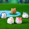 Cute Resin Animal Family Figurines Blind Box Desktop And Car Decoration