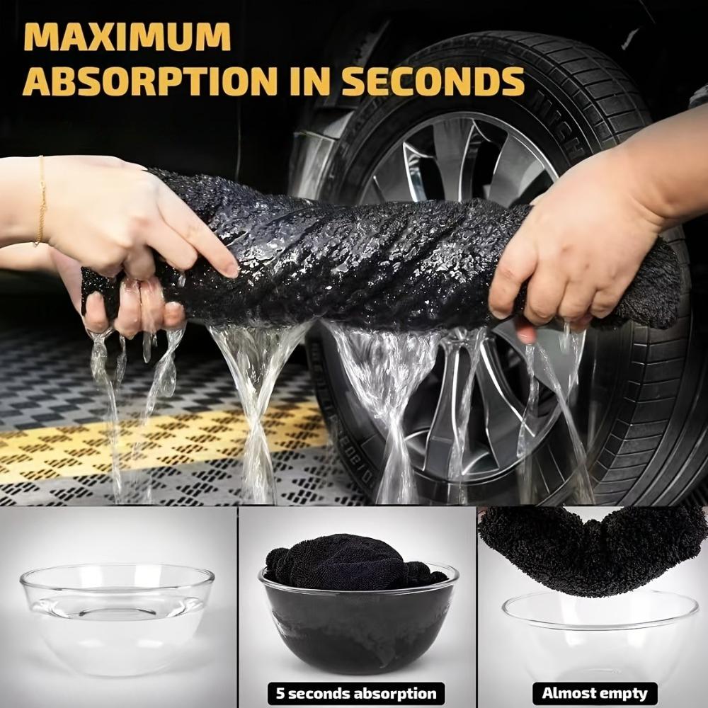 Microfiber Car Washing Towel Thickened Double-sided Ultra Absorbent Car Wash Cloth All Purpose Clean Drying Towel Washing Tools