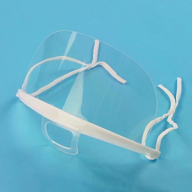 1Pcs Reused Transparent Anti-fog Anti-saliva Mouth Shield Plastic Mouth Cover
