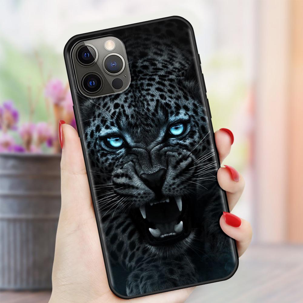 Lion Alpha Male Tiger For Apple iPhone 11 12 Pro Max SE 2020 7 8 Plus XR Soft Phone Case X XS 6 6S 5 5S Silicone Back Cover Capa