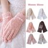 Lace Women Sun Protection Gloves Full-finger Design Ice Silk Lace Gloves Party Wear