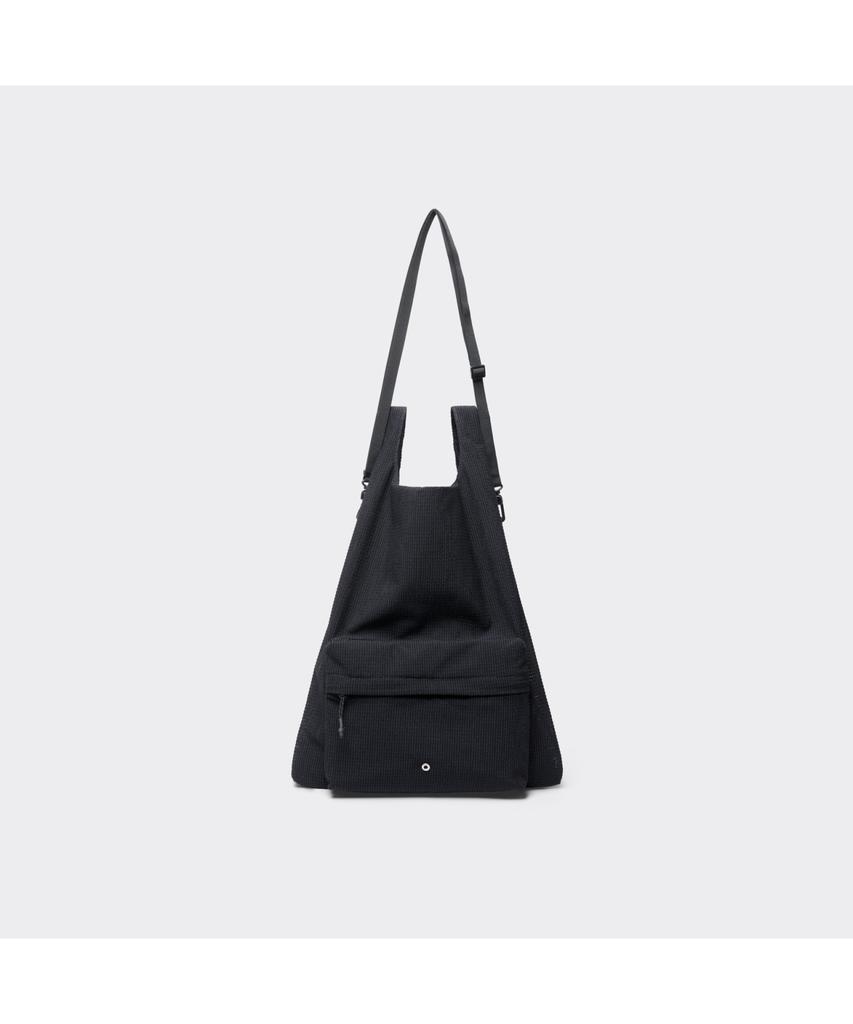 Customellow [Online Only] Black Texture Tote Bag Crbax26001Bkx