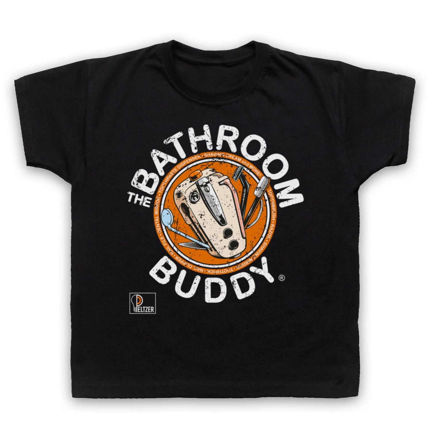 THE PELTZER BATHROOM BUDDY 80 S GADGET HORROR COMEDY GREMLIN KIDS CHILDS T-shirt 100