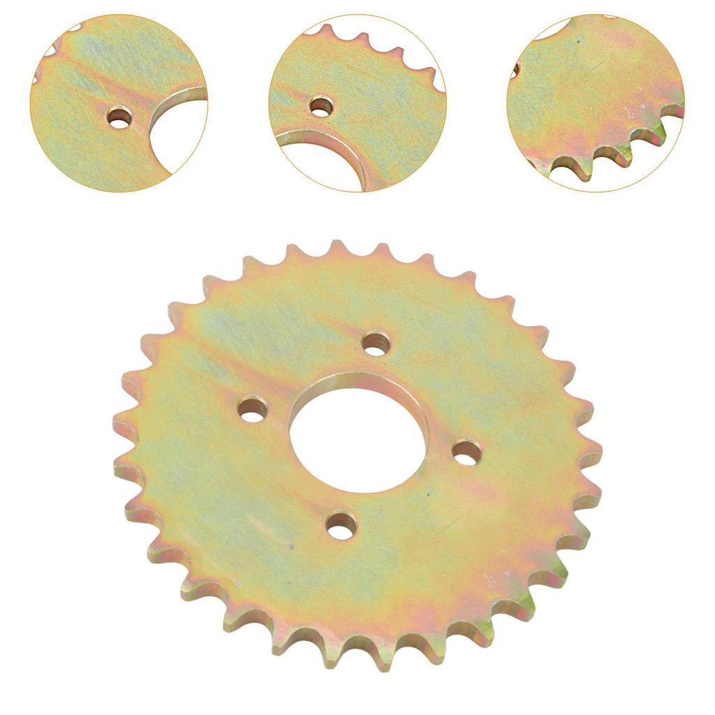 ATV Rear Sprocket 30 Tooth 530 Chain Wear Resistant Metal Replacement for 150cc Dirt Bike Mini Motorcycle Go Kart Part