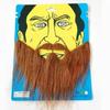 New 2026 Men Fake Beard Mustache Set Realistic Santa Claus Facial Hair Halloween Cosplay Party Costume Accessories