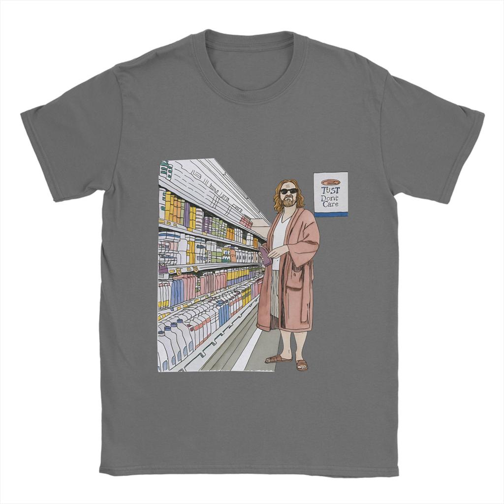The Dude Big Lebowski Men T Shirt Unique Tees Short Sleeve Round Collar T-Shirt 100% Cotton Summer Tops