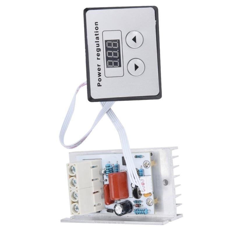 10000W SCR Digital Voltage Regulator AC220V 80A Speed Controlled Dimmer Electronic Voltage Adjuster for Motor Thermostat
