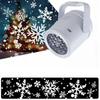 Rotating Snowflake Projector Light, Christmas Holiday Decoration Ambient Lamp, Stage Light for Home Party Decor