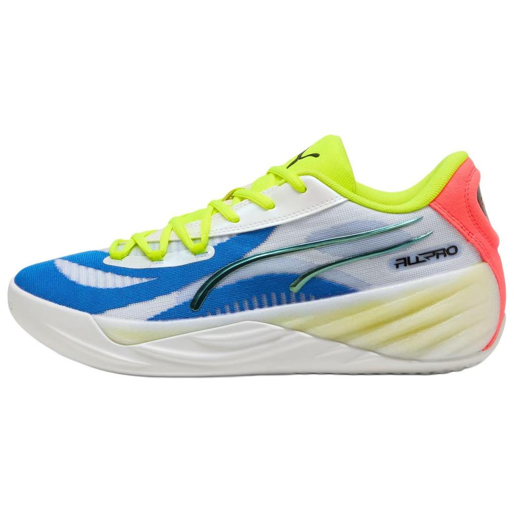 Puma All-Pro Nitro Color Tie Men Sneakers White Yellow-Alert Pink-Alert 311259-01