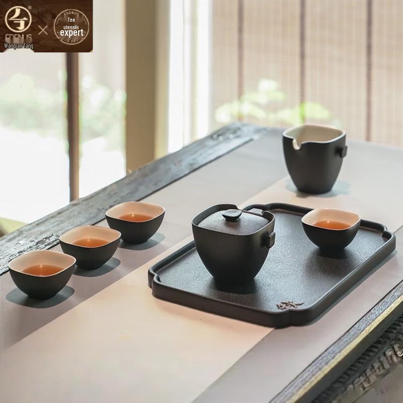 Edenus Ceramic Kung Fu Tea Set with Tray