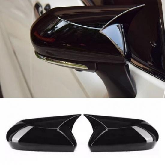 Glossy Black Side Mirror Cover For 2025 Toyota Camry Accessories Rear View Trim