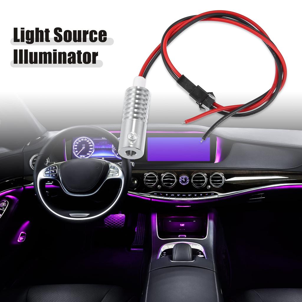 ACROPIX Aluminum Light Source Lighting Fixture for Car DIY 5mm 2W LED White 1pcs