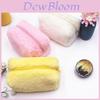 Girl Style Pink Plush Pencil Case Portable Makeup Bag With Storage For Daily Use