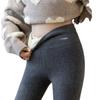 High-Waisted Embroidered Fleece Leggings for Women - Warm, Thick, and Suitable for Outerwear