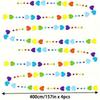 4PC 52FT Rainbow Love Heart Garland - Hanging Paper Banner for Valentine's/Birthday/Wedding