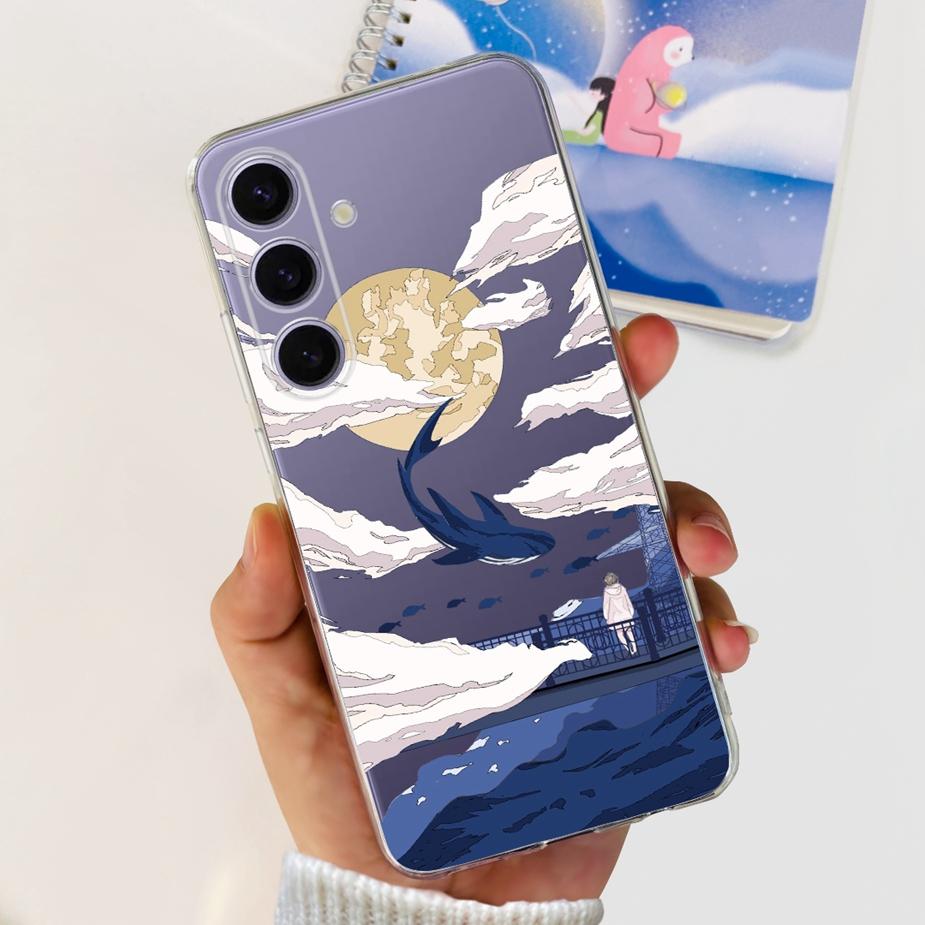 For Samsung Galaxy S24 Case S24+ New Fashion Painted Cover Soft Silicone Phone Case For Samsung S24 Ultra S 24 Plus Fundas Coque